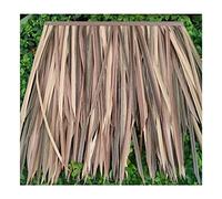 Palm Leaf Simulation Thatch Tile Artificial Flame Retardant Plastic Straw Farmhouse Gazebo Thatch Roof Decoration Fake Straw Anti-Straw House Straw Wooden House(Yellow c,10pcs)