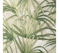 Palm Leaf Wallpaper Fine Décor Textured Heavyweight Vinyl Tropical Green Glitter