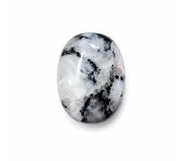 Palm Moonstone, Worry Stones, Natural Oval Worry Stone, Natural Stone for Balancing Reiki, Therapy, Meditation (Moonstone, 70-80g)