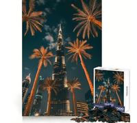 Palm Oasis at Burj Khalifa 1000 Piece Jigsaw Puzzles for Teenagers Jigsaw Smart Game Warm Time Image Assembly Lovely Gift (38x52cm)