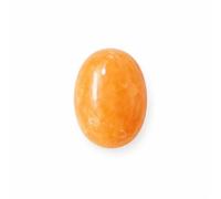 Palm Orange Calcite Stone, Worry Stones, Natural Oval Worry Stone, Natural Stone Oval for Balancing Reiki, Therapy, Meditation (Orange Calcite 70-80g)