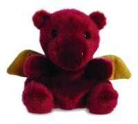 Aurora, 33535, Palm Pals Aidan Dragon, 5In, Soft Toy, Maroon