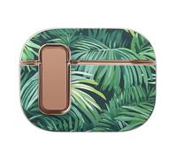 Palm Pattern Plants Trendy Bluetooth Earbuds Protector Printed Wireless Earbud Case Covers Compatible with Airpods Pro 2