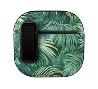 Palm Pattern Plants Trendy Bluetooth Earbuds Protector Printed Wireless Earbud Case Covers Compatible with Airpods 4