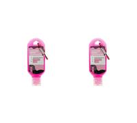 Palm Safe Bubble Gum 60ml Anti Bacterial Premium Hand Sanitiser Travel Size Refillable Clip Bottle Quick Drying Non Sticky Extra Moisturising Kills 99.9% of Viruses and Bacteria (Pack of 2)