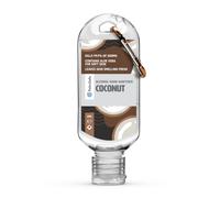 Palm Safe Coconut 60ml Anti Bacterial Premium Hand Sanitiser Travel Size Refillable Clip Bottle Quick Drying Non Sticky Extra Moisturising