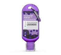 Palm Safe Lavendar 60ml Anti Bacterial Premium Hand Sanitiser Travel Size Refillable Clip Bottle Quick Drying Non Sticky Extra Moisturising Kills 99.9% of Viruses and Bacteria