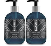 Palm Safe Scotish Mist Scented Hand Sanitiser with Aloe Vera 300ml Pump Bottle Effective Against 99.9% of Viruses and Bacteria (Pack of 2)