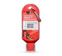 Palm Safe Watermelon 60ml Anti Bacterial Premium Hand Sanitiser Travel Size Refillable Clip Bottle Quick Drying Non Sticky Extra Moisturising Kills 99.9% of Viruses and Bacteria