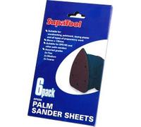 Palm Sander Sheets SupaTool Palm Sander Sheets 6 Pieces Woodworking Paintwork