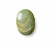 Palm Serpentine Stone, Worry Stones, Natural Oval Worry Stone, Natural Stone for Balancing Reiki, Therapy, Meditation (Serpentine, 70-80g)