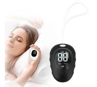 Palm Sleep Massage, Portable Natural Sleep Aid Device, Hand-Held Nighttime Relaxation Tool, Compact Sleep Device with Display, 2 Modes, Physical Sleep Helper for Insomnia and Nighttime Use (Black)