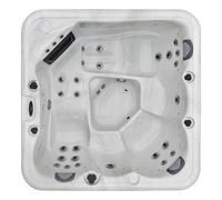 Palm Spas Colada 5 Seater Twin Lounger Hot Tub 13Amp / 32Amp - White Shell Grey Cabinet