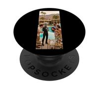 Palm Springs Alien Cocktail Party Funny Retro Vibe PopSockets Adhesive PopGrip