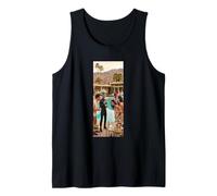 Palm Springs Alien Cocktail Party Funny Retro Vibe Tank Top