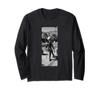 Palm Springs Alien Poolside Martini Vintage BW Art Long Sleeve T-Shirt