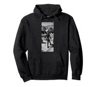 Palm Springs Alien Poolside Martini Vintage BW Art Pullover Hoodie