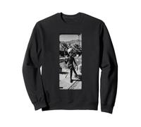 Palm Springs Alien Poolside Martini Vintage BW Art Sweatshirt