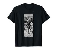 Palm Springs Alien Poolside Martini Vintage BW Art T-Shirt