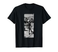 Palm Springs Alien Poolside Martini Vintage BW Art Value Graphic T-Shirt