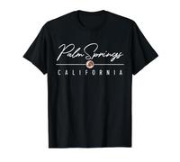 Palm Springs California (CA) Value Graphic T-Shirt, Men, Black, L