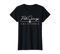 Palm Springs California (CA) Value Graphic T-Shirt, Women, Black, M