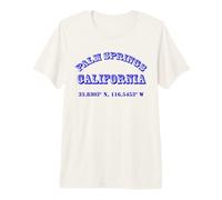 Palm Springs California Coordinates Premium T-Shirt
