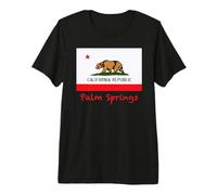 Palm Springs, California USA Flag Souvenir Premium T-Shirt