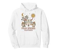 Palm Springs California Vintage Boho Spiritual Mushrooms Pullover Hoodie