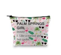 Palm Springs Makeup Bag Palm Springs Gift Palm Springs Bachelorette Gift Travel Souvenirs Gift Girl Trip Cosmetic Travel Bag (Palm Springs Girl Noun 3uk)