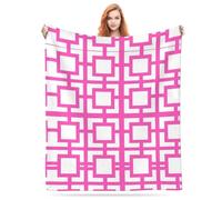 Palm Springs Pink Flannel Fleece Blanket Lightweight Cozy Bed Blankets Soft Throw Blanket Fit Couch Sofa for for Home Bedding Living Room Traveling Camping 50 X40