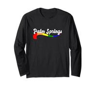 Palm Springs Rainbow Gay California CA LGBTQ Pride Canyon Long Sleeve T-Shirt