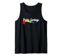Palm Springs Rainbow Gay California CA LGBTQ Pride Canyon Tank Top