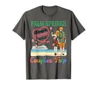 Palm Springs Straight Trippin 2026 Couples Trip The Beach T-Shirt