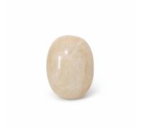 Palm Stone, Worry Stones, Natural Oval Worry Stone, Natural Stone for Balancing Reiki, Therapy, Meditation (Peach Stone, 70-80g)