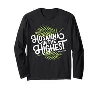 Palm Sunday Hosanna in The Highest Christian Easter 2026 Long Sleeve T-Shirt