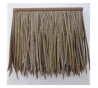 Palm Thatch Artificial Thatch Plastic Thatch Tile Artificial Straw Fake Straw Farm Roof Decoration Thatch Roll Fake Thatch Decoration Thatched Man-Made Thatch(Yellow4,20pcs)