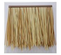 Palm Thatch Artificial Thatch Plastic Thatch Tile Artificial Straw Fake Straw Farm Roof Decoration Thatch Roll Fake Thatch Decoration Thatched Man-Made Thatch(Yellow3,20pcs)