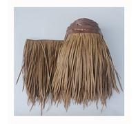 Palm Thatch, Fake Thatch Palm Thatch Roll Simulation Of Thatch Tile Man-Made Thatch Fake Straw Artificial Plastic PVC Pavilion Thatched Roof Decoratio, Can Be Cropped(Yellow c,0.5x4m/1.64X13.1ft)