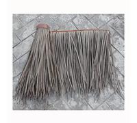 Palm Thatch Roll Artifical Palm Tiles Hot Melt Thatch, Outdoor Tropical Decorative PE PVC Plastic Simulation Straw Roof Tile for Tiki Bar Garden Patio Deck Gazebos(Yellow e,0.5x30m/1.64X98.4ft)