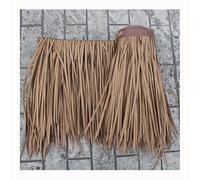 Palm Thatch Roll Artifical Palm Tiles Hot Melt Thatch,Tear-Resistant,for Tiki Bar Garden Patio Deck Gazebos Wall House,Serve You for 15 Years(Yellow f,0.5x6m/1.64X19.7ft)