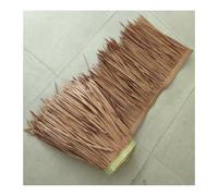 Palm Thatch Roll PE Plastic Building Materials Artificial Thatched Beach Umbrella Cover Thatch Roof Tiles for Tiki Bar Garden Seaside Decoration(Yellow a,0.5x6m/1.64X19.7ft)