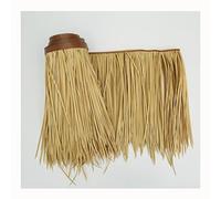 Palm Thatch Roll Roof Plastic Fake Straw Artificial Palm Pulley Roll Thatch Tile, Terrace Covering Thatch Roof, Fire Protection Maintenance Free, Bar Garden Patio(Yellow a,0.5x6m/1.64X19.7ft)
