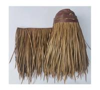 Palm Thatch Roll Roof Plastic Fake Straw Artificial Palm Pulley Roll Thatch Tile, Terrace Covering Thatch Roof, Fire Protection Maintenance Free, Bar Garden Patio(Yellow c,0.5x15m/1.64X49.2ft)