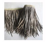 Palm Thatch Roll Simulation Palm Thatch Roof 0.5x1m Fake Grass Hot Melt Plastic Artificial Thatch Flame Retardant Anti-Aging For Tiki Bar Garden Wooden - Shipped In Rolls(Yellow e,0.5x15m/1.64X49.2ft)