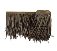 Palm Thatch Roll Simulation Palm Thatch Roof 0.5x1m Fake Grass Hot Melt Plastic Artificial Thatch Flame Retardant Anti-Aging For Tiki Bar Garden Wooden - Shipped In Rolls(Yellow c,0.5x15m/1.64X49.2ft)