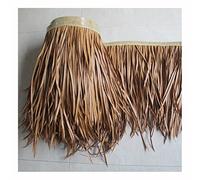 Palm Thatch Roll Simulation Palm Thatch Roof 0.5x1m Fake Grass Hot Melt Plastic Artificial Thatch Flame Retardant Anti-Aging For Tiki Bar Garden Wooden - Shipped In Rolls(Yellow g,0.5x15m/1.64X49.2ft)