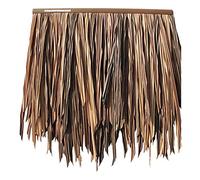 Palm Thatch Simulation Thatch Roof Plastic Thatch Tile Decoration Artificial Fake Thatch Simulation Thatch Tile Straw Retardant Material Palm Thatch Winery Decorative Fake Thatch(Yellow d,20pcs)