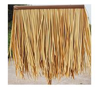 Palm Thatch Simulation Thatch Roof Plastic Thatch Tile Decoration Artificial Fake Thatch Simulation Thatch Tile Straw Retardant Material Palm Thatch Winery Decorative Fake Thatch(Yellow b,20pcs)