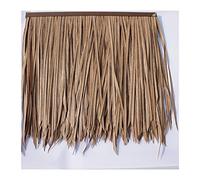 Palm Thatch Simulation Thatch Roof Plastic Thatch Tile Decoration Artificial Fake Thatch Simulation Thatch Tile Straw Retardant Material Palm Thatch Winery Decorative Fake Thatch(Yellow e,20pcs)